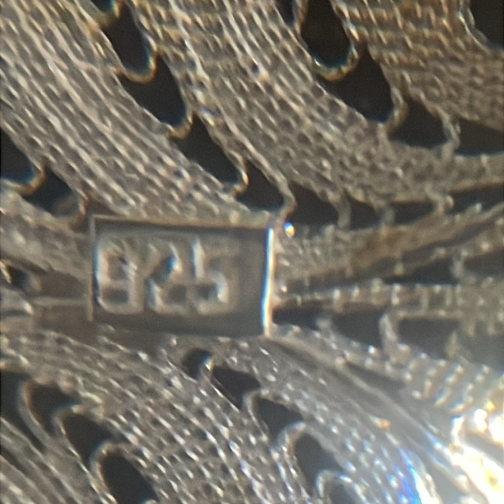 .925 Sterling FILIGREE BRACELET real solid Silver Fine Jewelry Vintage 1970’s - Picture 11 of 11